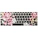MOSISO Silicone Pattern Keyboard Cover Protective Skin Compatible with MacBook Pro 13 inch 2017 2016 Release A1708 Without Touch Bar & Compatible with MacBook 12 inch A1534, Purple Peony