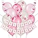 Pink and White Baby Shower Decorations for Girls - Balloons, Balloon Ribbon, Banners, Baby Bottle Garlands | Preassembled Party Supplies and Decorations for Expecting Moms