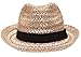 MIRMARU Summer Foldable Trilby Short Brim Lightweight 100% Linen Crushable Fedora Hat with Band(Beige)