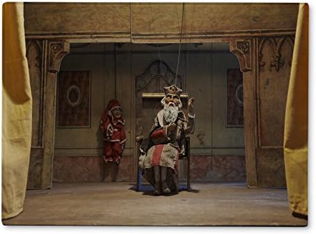 Gear New Cutting Board, Traditional Puppets Theater Made Of Wood Historical Collections, 15x11