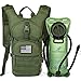 Tactical MOLLE Hydration Pack Backpack 900D with 2L Leak-Proof Water Bladder, Keep Liquids Cool for Up to 4 Hours, Outdoor Daypack for Cycling, Hiking, Running, Climbing, Hunting, Green+Flag Patch