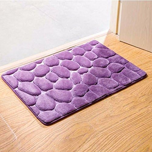 3D Carpet and Rugs 40*60CM 3d Cobblestone Rugs Carpets For Living Room Rectangle Doormat Kitchen Bathroom Mat Purple