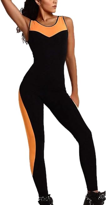 Oneforus Mujeres Sexy Espalda Abierta Yoga Correr Fitness Mono ...