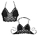Lisli Women's Sexy Cami Sleeveless Crop Tops Camisole Bikini Tops Vest (Black)