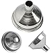 1pc Stainless Steel Funnel Filler For Most Hip Flasks Wine Whisky Pot Wide Mouth