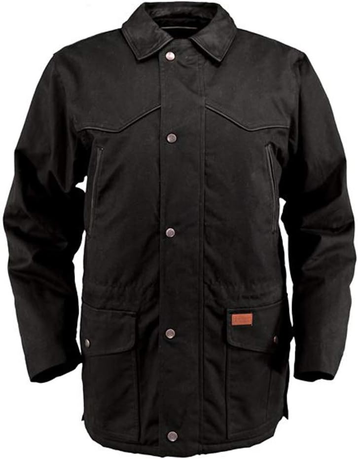 Outback Trading CompanyMen's 2707 Pathfinder Waterproof Breathable Fleece Lined Cotton Oilskin Western Jacket