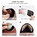 EQARD Heel Cushion Pads - Thick Heel Grips Liner Insert for Shoes Too Big, Self-Adhesive Shoe Insoles Foot Care Protector,Leather Prevent Blisters,4 Pairs Unisex (Multicolor)