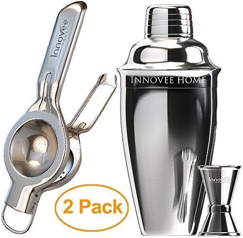 Innovee Home 2 Pack Including - Cocktail Shaker + Lemon Squeezer