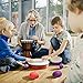 24PCS Plastic Egg Shakers Percussion Musical Egg Maracas Toys Music Learning DIY Painting(8 Colors)