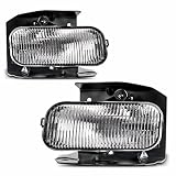 Fog Lights For Ford F150 F250 1999-2003 (XL,XLT Lariat Model Without STX ED) Ford Expedition 1999-2002 (XL, XLT Lariat Model Without STX Edition) (OE Style Clear Lens w/ H10 12V 42W Bulbs)