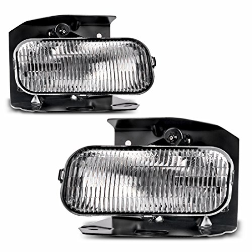 Fog Lights For Ford F150 F250 1999-2003 (XL,XLT Lariat Model Without STX ED) Ford Expedition 1999-2002 (XL, XLT Lariat Model Without STX Edition) (OE Style Clear Lens w/ H10 12V 42W Bulbs)