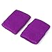 Mallofusa ? 12 Pairs Colorful Cotton Sweatbands Sports Basketball Wristband Athletic Wrist Sweat Bands for Gym Yoga Tennis Etc.