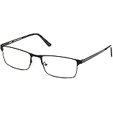 JOO'RTI Blue light glasses for men, Metal Frame Gaming Computer Glasses Fake Glasses