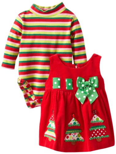 Two Piece Newborn Christmas Tree Outfit for Girls
