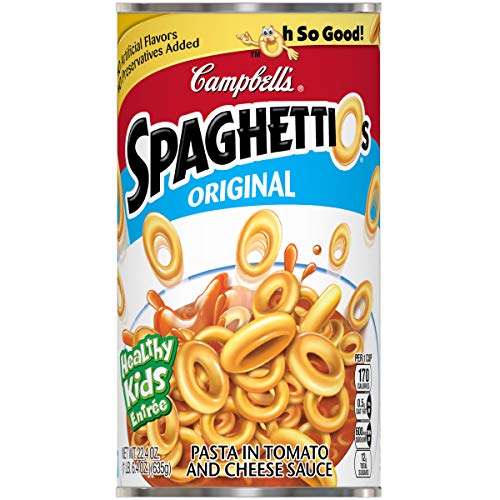 Campbell's SpaghettiOs Canned Pasta, Original, 22.4 oz. Can (Pack of 12)
