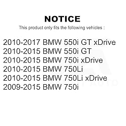 Front Disc Brake Rotors Kit For BMW 750Li xDrive