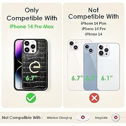 CUSTYPE for iPhone 14 Pro Max case Wallet with Card