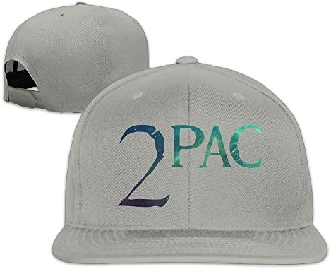 HYRONE For Men Women Hip Hop Baseball-Caps Mesh Back 2 PAC Logo Hat Caps Ash