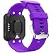 TopPerfekt Watch Band for Garmin Forerunner 35, Soft Silicone Replacement Strap Compatible with Forerunner 35 Smart Watch, Fit 5.11-9.05 Inch (130-230 mm) Wrist (1-Purple)