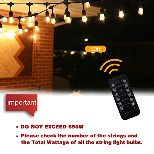 SUNTHIN 650 Watts Outdoor String Lights Dimmer, Wireless Remote Control