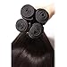 UNice Hair Brazilian Straight Hair 3 Bundles Hair Weft 100% Unprocessed Virgin Human Hair Extensions Weave Natural Color (12 14 16inch)