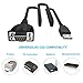 MoMoCity USB 2.0 to RS232 DB9 Serial Male Adapter Converter Cable Supports Windows 10/8/7/Vista/XP/2000/98 and Mac, 3.5 feet