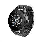 SMA-09 Smart Fitness Tracker Watch Smartwatch for iPhone 5 5s 6 6s 6plus 7 7s 7plus 8 and Android Phone for Men Black Activity Tracker