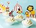 Circus Animal Cake Cupcake Toppers and Wrappers for Party Carnival Decorations 24 Cake Toppers and 24 Wrappers By PROPARTY
