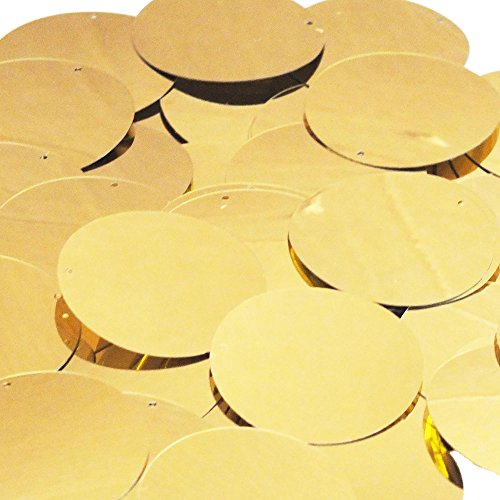 Gold Shiny Metallic Round 1.5