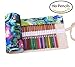 Kaariss Canvas Pencil Wrap, Travel Drawing Coloring Pencil Roll Organizer for Artist, Pencils Pouch Case Hold for 72 Colored Pencils (Pencils are NOT Included) Painting 72