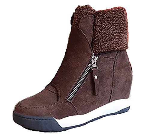 Hotchic Fashion Sport Shoes Winter Boots for Women Brown US6 Hotchic Fashion Sport Shoes Winter Boots for Women Brown US6
