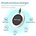 GETIHU Wireless Fast Charger Qi Phone Charging Pad QC2.0/3.0 Enabled Charge Station for Smartphone Samsung Galaxy S8 S8+ Note 8 S7 Edge S7 Note 5 S6 Edge Plus (Black)