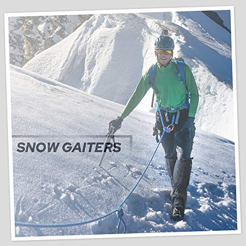 Glymnis Leg Gaiters Hiking Gaiter Snow Gaiter Waterproof Anti-Tear Oxford Fabric Snow Shoes for Outdoor Research Hiking Walking Hunting Climbing Mountain (Middle)