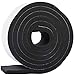 MAGZO Weather Stripping Door Seal, 2 Inch Wide X 3/8 Inch Thick Adhesive Foam Tape Soundproof Weatherstripping for Windows, 1 Roll Total 6.5FT Black