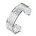 Kacon 925 Sterling Silver Bangle Bracelet, HTOMT Fashion Simple Open Bangles Cuff Jewelry for Women