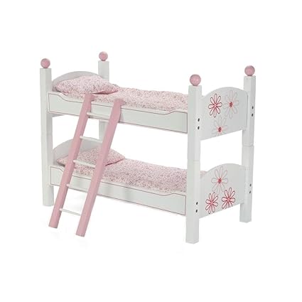Emily Rose Doll Clothes 18 Inch Doll Floral Bunk Bed Furniture Including Quilted Bedding And Mattresses
