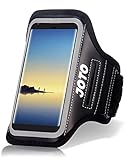 Running Armband for Samsung Galaxy S9+ S8 Plus Note 8 5, iPhone X 8 Plus 7+ 6 Plus 6s Plus, Pixel 2 XL, LG G7 V30, HUAWEI P20 Mate 10, JOTO Sports Arm Case Exercise Gym Pouch Workout Cover –Black