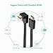 UGREEN HDMI Cable Right Angle 270 Degree Elbow HDMI Cord 4K Ultra HD 3D 1080P, Ethernet and Audio Return ARC Compatible for Nintendo Switch Xbox Playstation PS3 PS4 PC Laptop TV (15FT)
