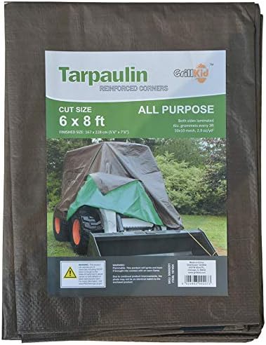 6'X8' 4.5 Mil Thick General Purpose Waterproof Poly Tarp