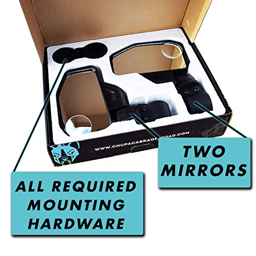 Chupacabra Offroad Rear View/Side UTV Mirrors with SPOT Mirror High