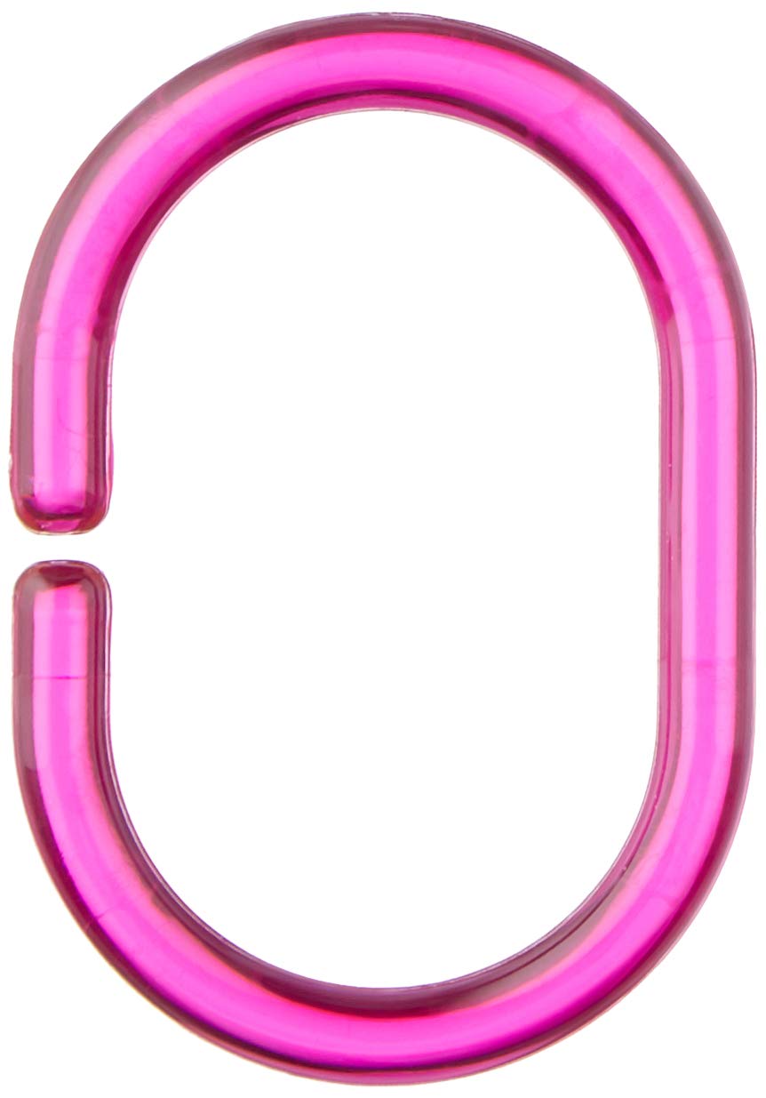 Spirella C-Minor Clear-Pink Ring 100pcs 1209737, White, Standard