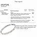 Magnetic Therapy Bracelet for Women 4 Element Stainless Steel Health Wristband Silver and Rose Gold Adjustable for Arthritis and Carpal Tunnel Pain Relief with 3000 Gauss Magnets for Health Care
