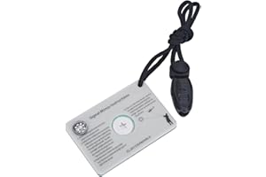 2.3 Inch Signal Mirror Survival Reflective Mirror with Aim Indicator & Whistle, Outdoor Survival Military Grade SOS Rescue Em