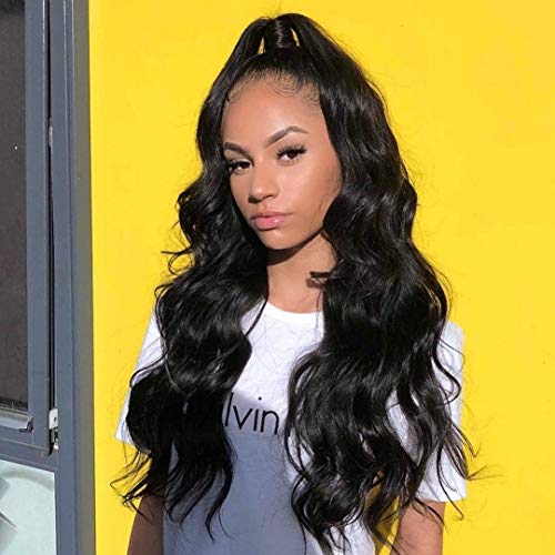 Body Wave Lace Front Wigs Human Hair 130% Density Lace Frontal Wigs Pre Plucked Hair Line 9A Unprocessed Virgin Brazilian Human Hair 13x4 Lace Front Wigs For Black Women Baby Hair All Around (14inch)