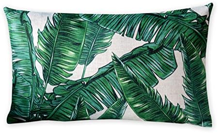 Tropical plants and flamingos Cotton Linen Pillowcase American art Cushion Decorative Pillows Home Decor Sofa Throw Pillow Cover Almofada