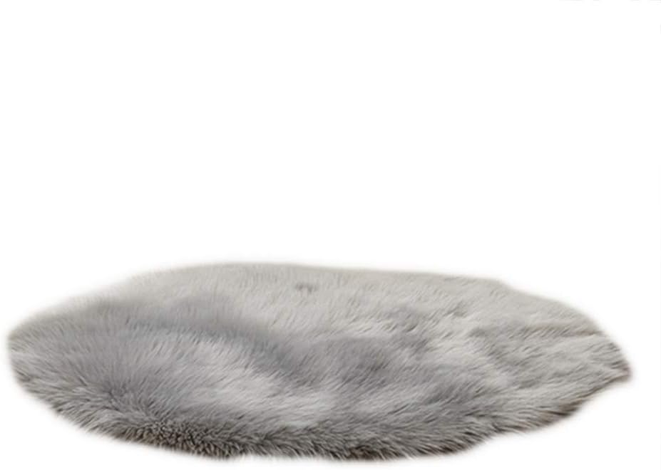 TankMR Area Rugs for Living Room, Fluffy Shaggy Super soft Carpet Suitable as Bedroom Rug Home Decor Nursery Rugs Kids Mat Light Grey 70cm