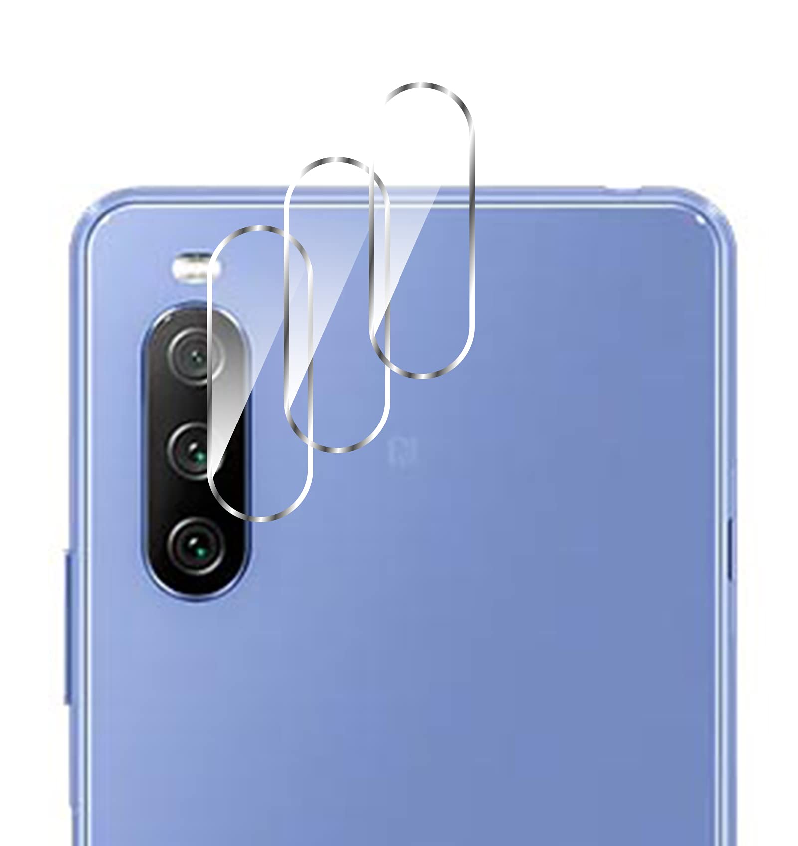 NOKOER Back Camera Lens Protector for Sony Xperia 10 III, [3 Pack] Ultra-Thin 2.5D HD Camera Lens Tempered Glass Protector Film - Transparent