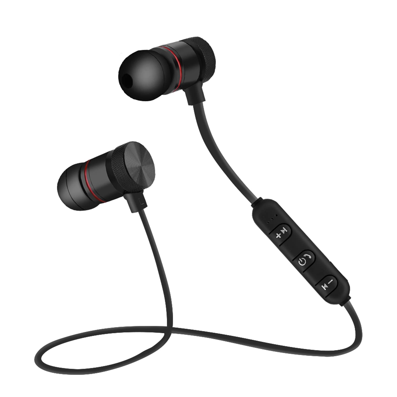 Yosoo Health Gear Wireless In-ear Headphones, Bluetooth 4.1 Earbuds with Mic, Wireless Earphones Magnetic Running Headphones Noise Cancelling Lightweight Headphones for Android(Black)