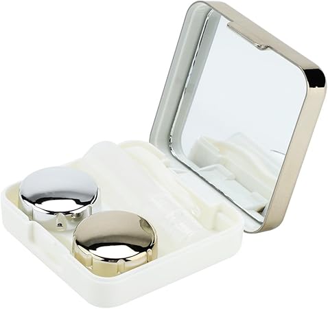 Amazon Co Jp Soarup コンタクトレンズケース 高級感 コンタクトレンズケースセット かわいい ラブリーボックスキット 持ち運びやすい ゴールド ドラッグストア