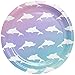 Disposable Plates - 80-Count Paper Plates, Dolphin Party Supplies for Appetizer, Lunch, Dinner, and Dessert, Kids Birthdays, 9 inches in Diameter